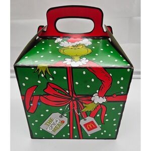 McDonalds Grinch Meal‎ Box Christmas Holiday Limited Edition Collectible